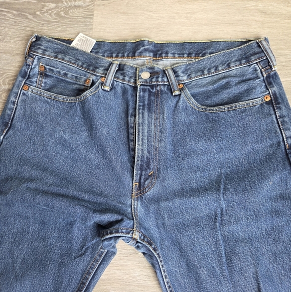 Men's Levis 505 - Jeans 36x32 - Regular Fit - Blue Jeans - Picture 3 of 7